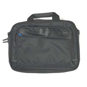 Dell Laptop Bag Briefcase Black Padded Computer Case Shoulder Strap NWOT